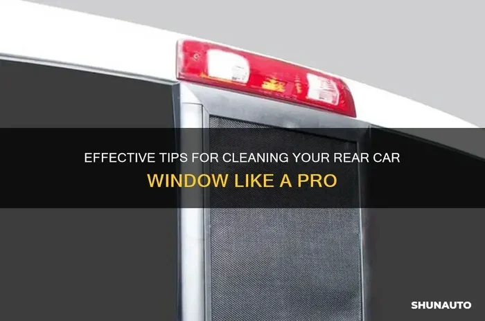 How to Wipe the Back Window of a Car Without Streaks