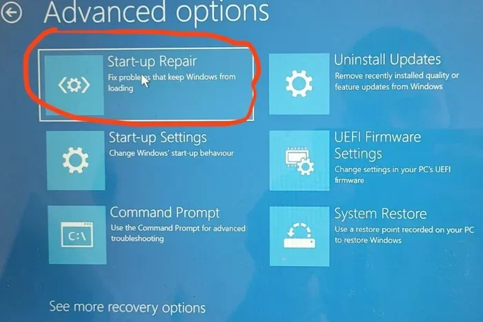 How Do I Fix My Startup Screen And Get Back To Work