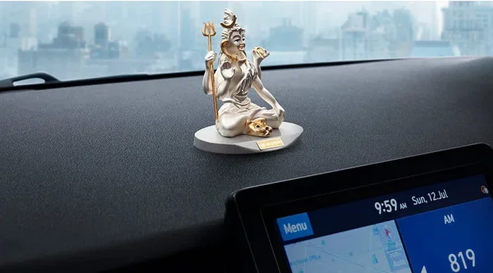 Lord Shiva Statue for Car Dashboard Peace and Protection