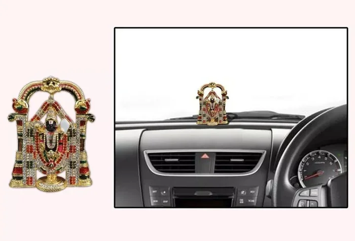 Lord Vishnu Idol for Car Dashboard Brings Good Luck
