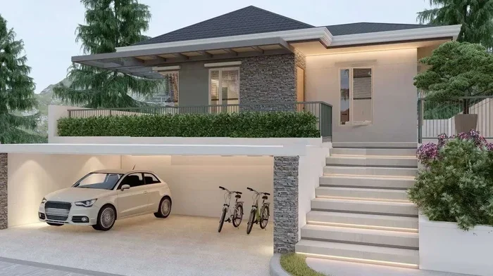 800 Square Feet House Plan With Car Parking Design